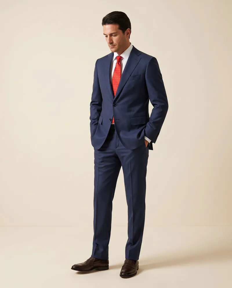 Costum Virgin Wool Blue S130 Sandro Livv